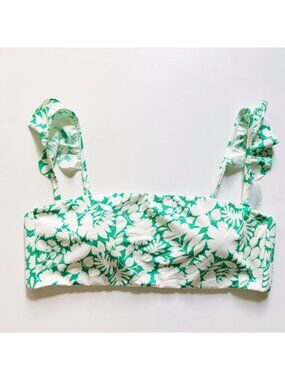 NWOT Carve Designs Bev Ruffle Bikini Top size L large